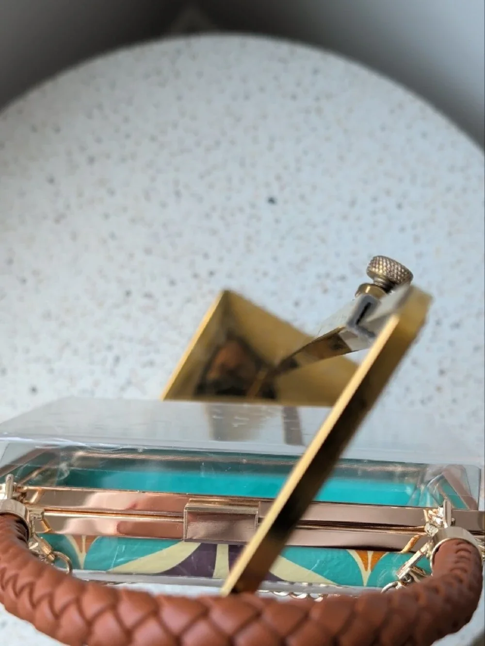 Upcycled Gucci X Adidas Acrylic Minaudière